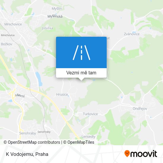 K Vodojemu mapa