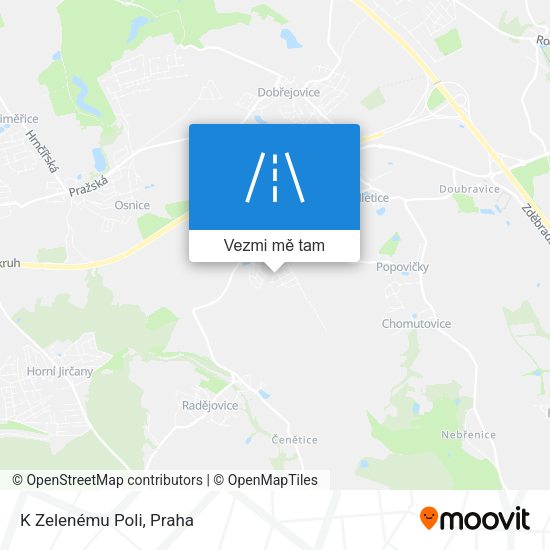 K Zelenému Poli mapa