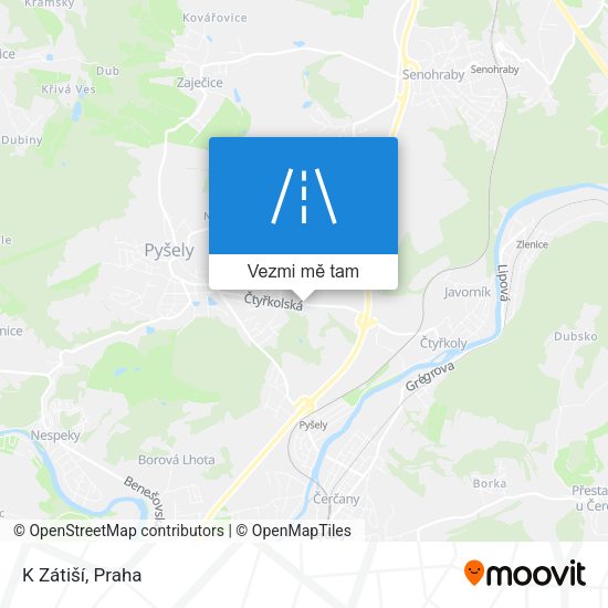 K Zátiší mapa