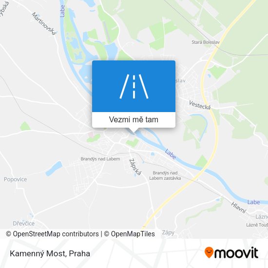 Kamenný Most mapa