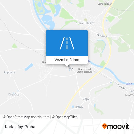 Karla Lípy mapa