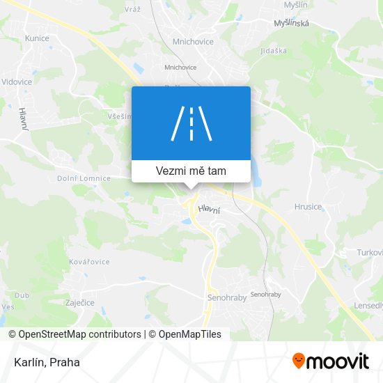 Karlín mapa