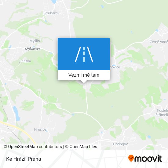 Ke Hrázi mapa
