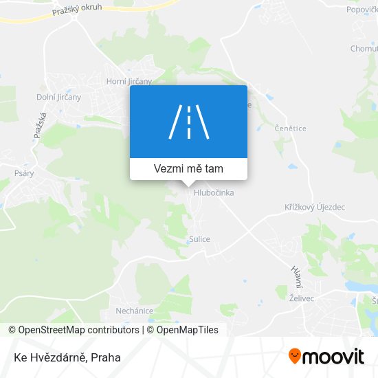 Ke Hvězdárně mapa