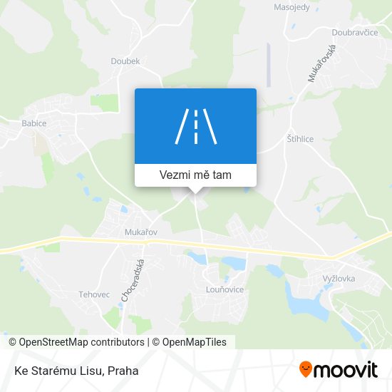 Ke Starému Lisu mapa