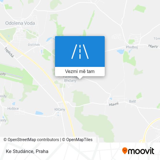 Ke Studánce mapa