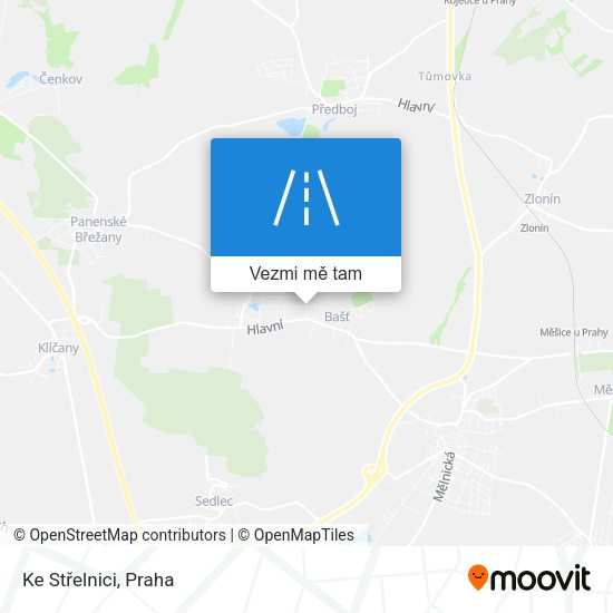 Ke Střelnici mapa