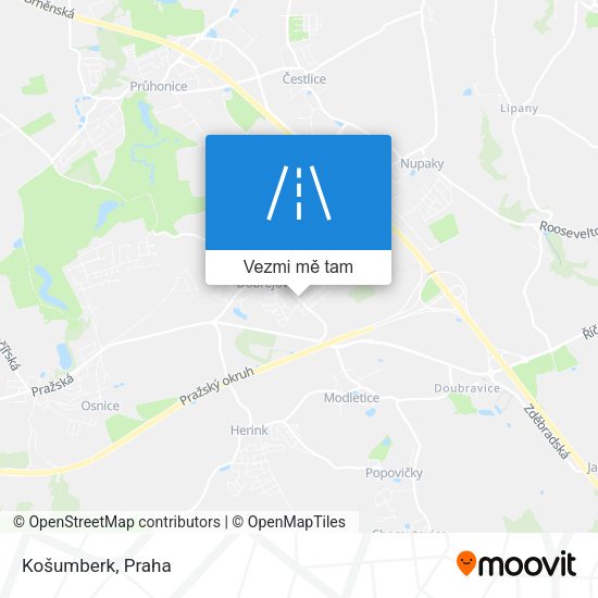 Košumberk mapa