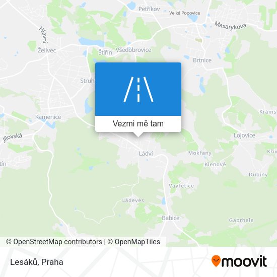 Lesáků mapa