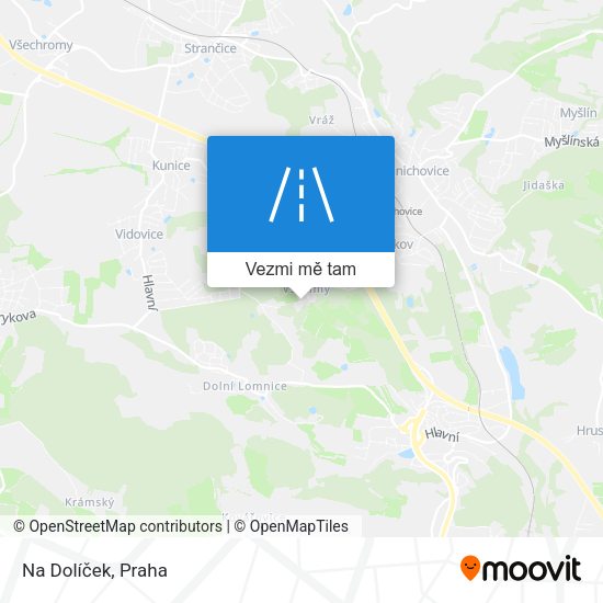 Na Dolíček mapa