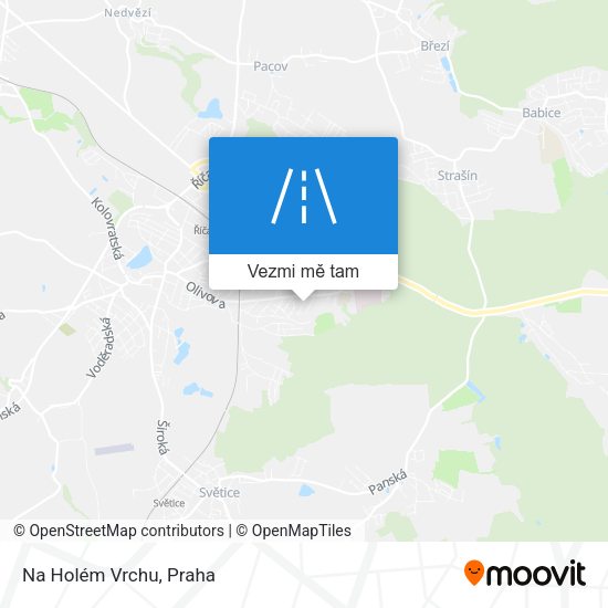 Na Holém Vrchu mapa