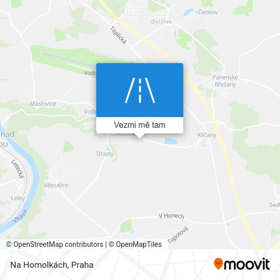 Na Homolkách mapa