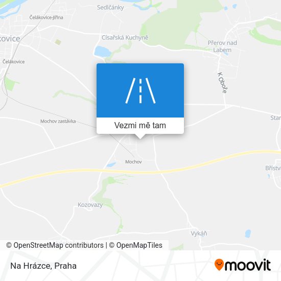 Na Hrázce mapa