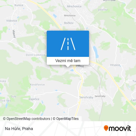 Na Hůře mapa