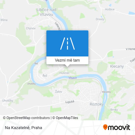Na Kazatelně mapa