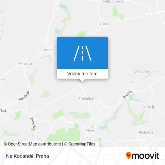 Na Kocandě mapa