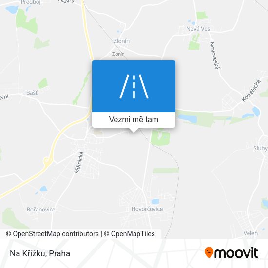 Na Křížku mapa