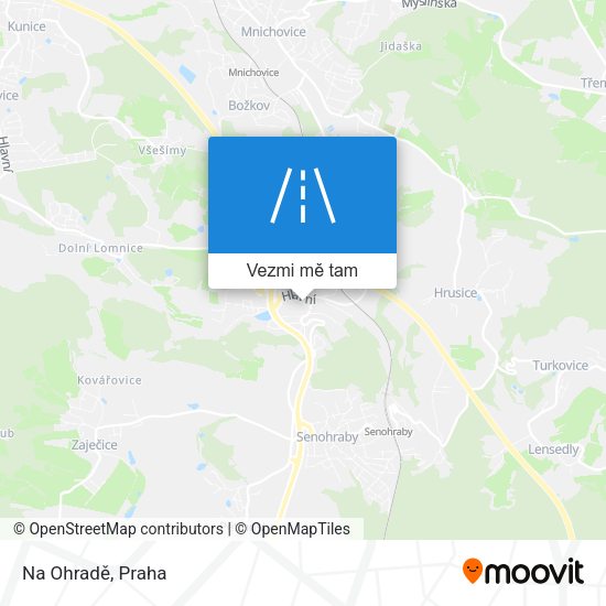 Na Ohradě mapa
