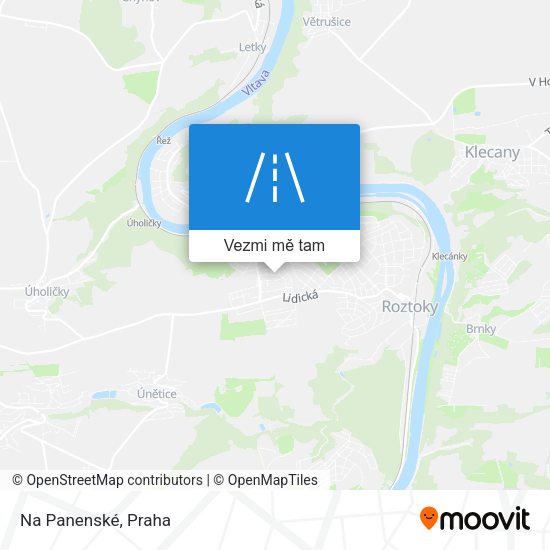 Na Panenské mapa