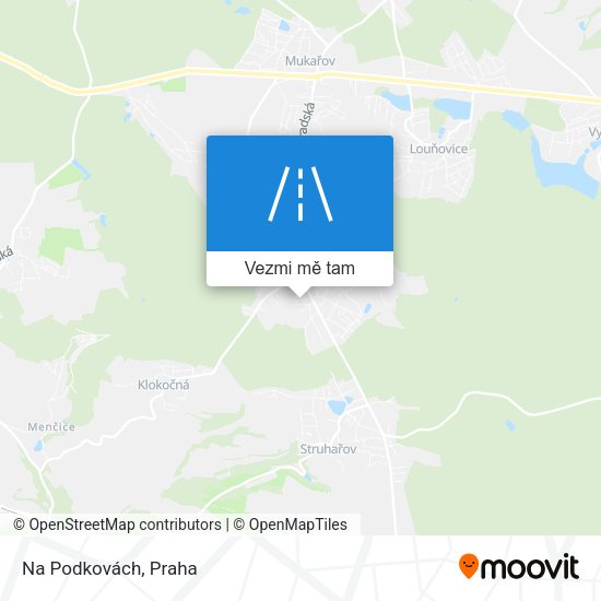Na Podkovách mapa