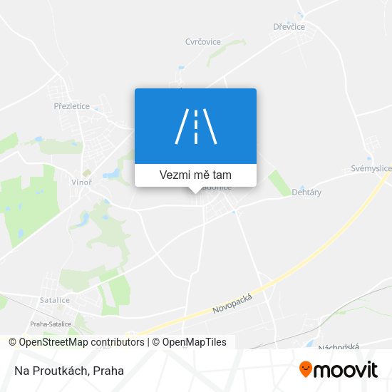 Na Proutkách mapa