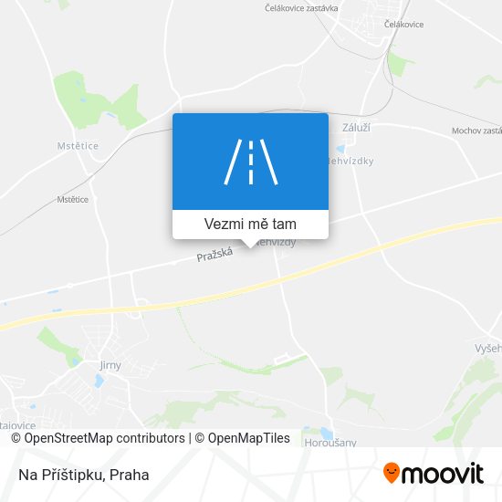 Na Příštipku mapa