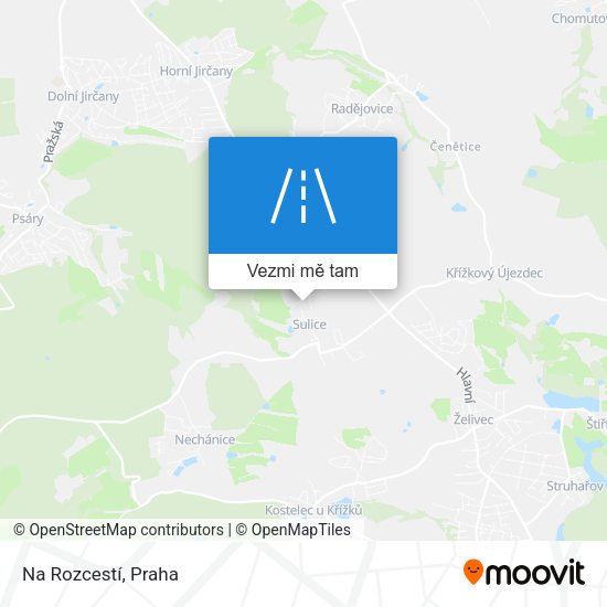 Na Rozcestí mapa