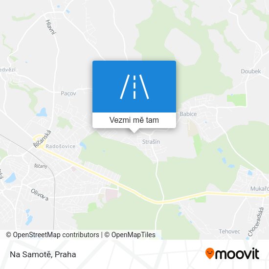 Na Samotě mapa