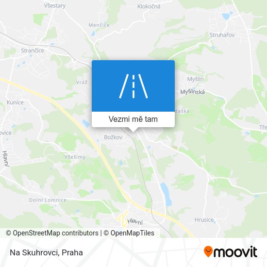 Na Skuhrovci mapa