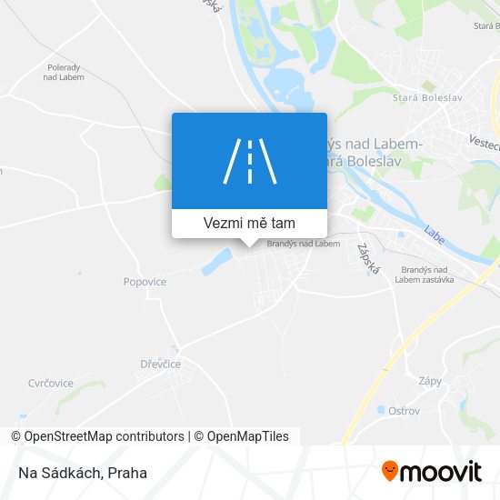 Na Sádkách mapa