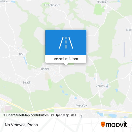 Na Vršovce mapa