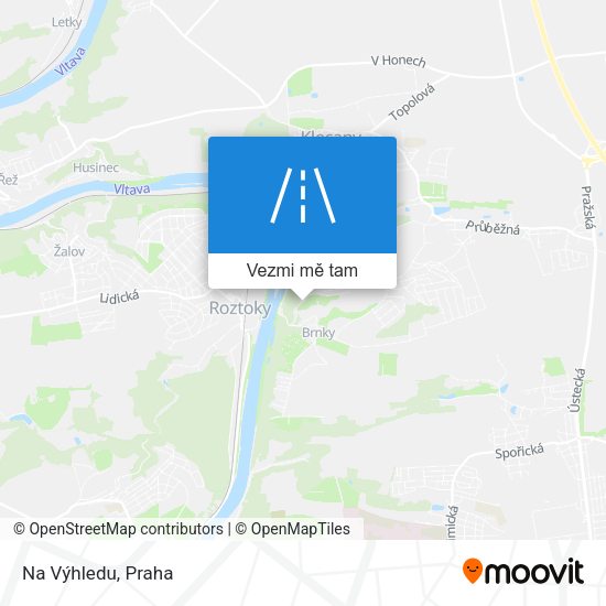 Na Výhledu mapa