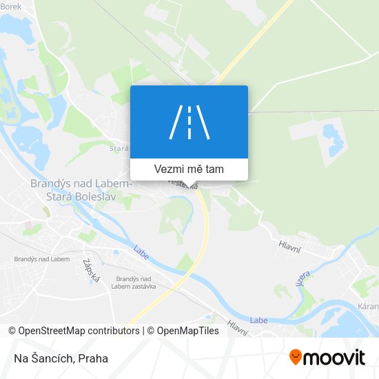 Na Šancích mapa