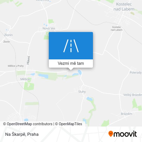 Na Škarpě mapa
