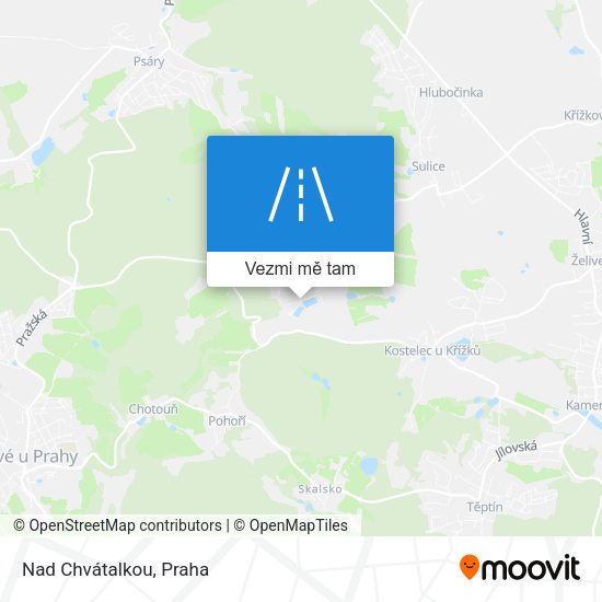 Nad Chvátalkou mapa