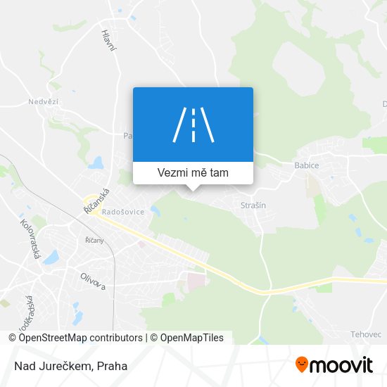 Nad Jurečkem mapa