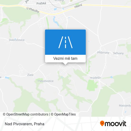 Nad Pivovarem mapa