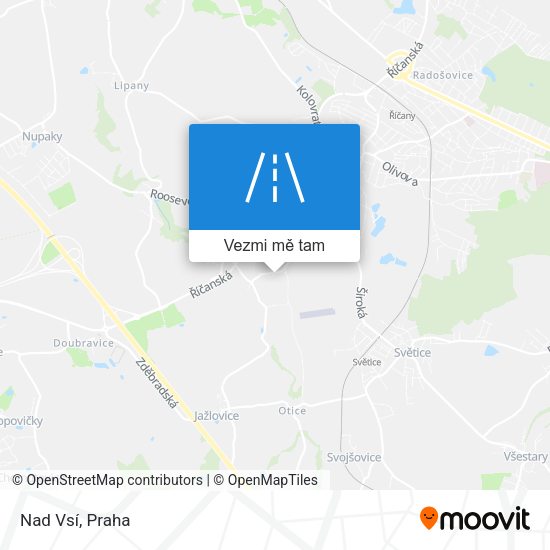 Nad Vsí mapa