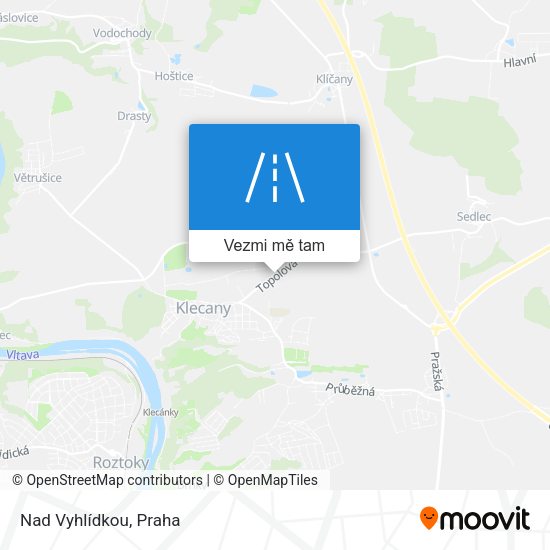 Nad Vyhlídkou mapa