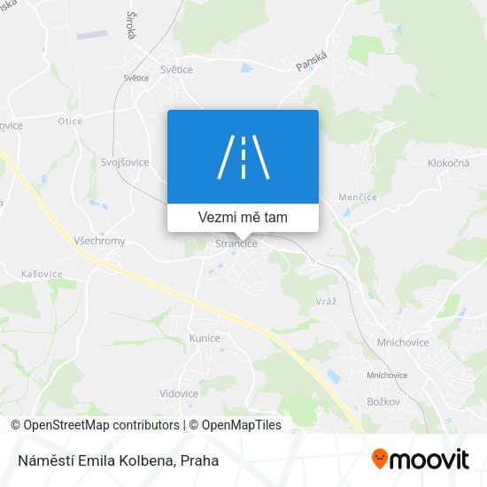 Náměstí Emila Kolbena mapa