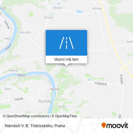 Náměstí V. B. Třebízského mapa