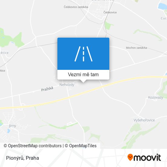 Pionýrů mapa