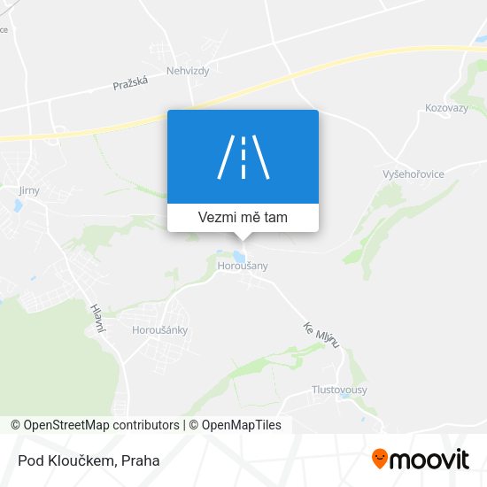 Pod Kloučkem mapa