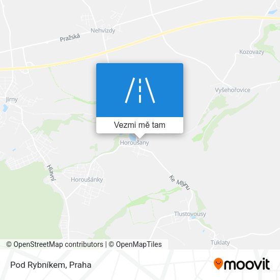 Pod Rybníkem mapa