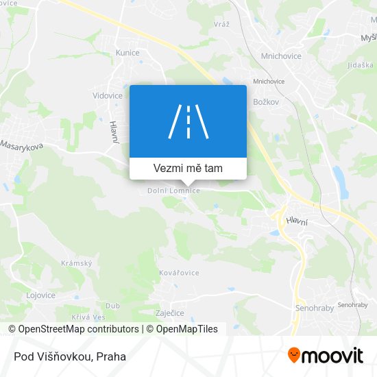 Pod Višňovkou mapa