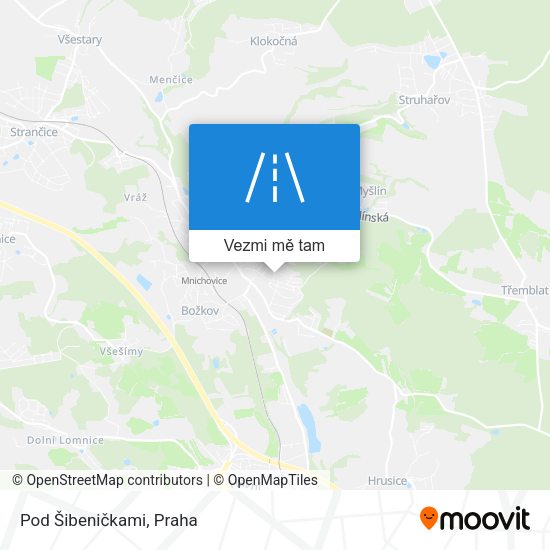 Pod Šibeničkami mapa