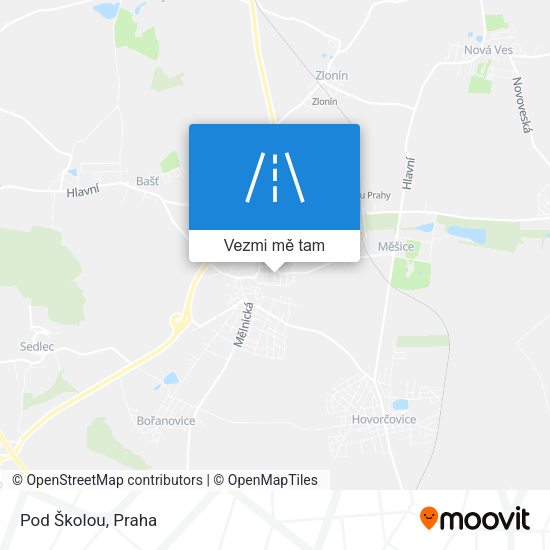 Pod Školou mapa