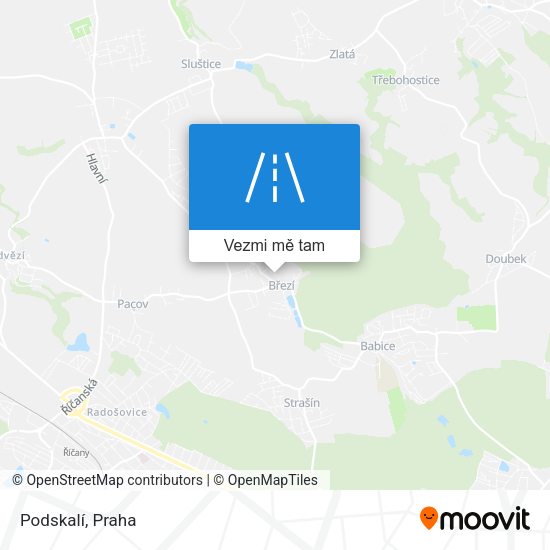Podskalí mapa