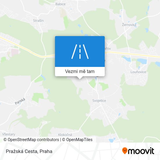 Pražská Cesta mapa