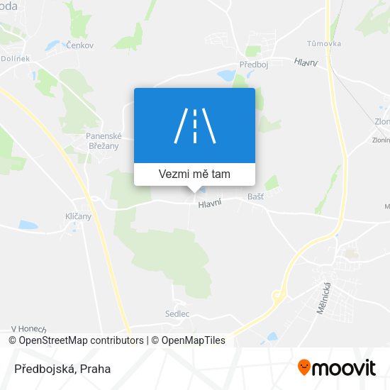Předbojská mapa